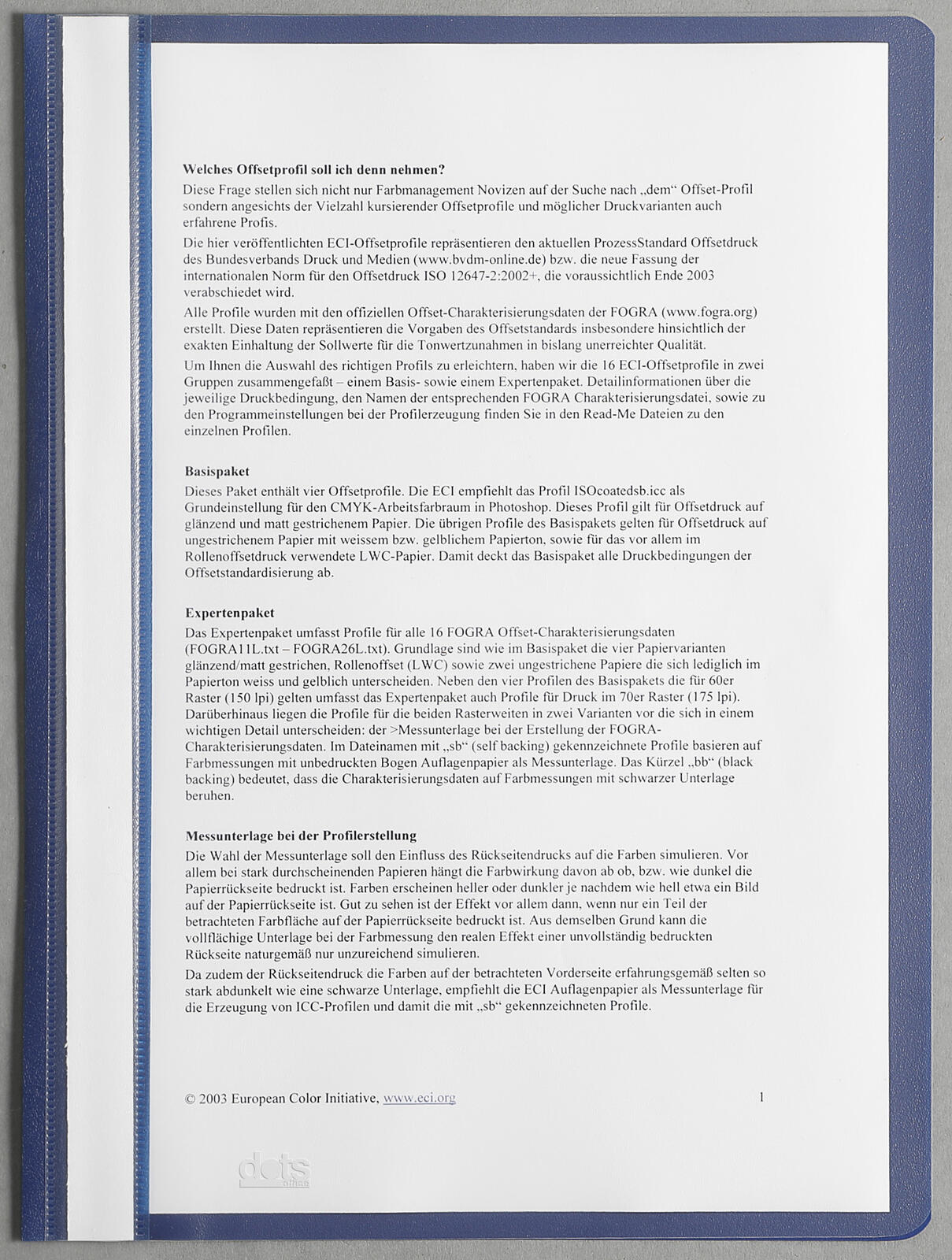 dots Schnellhefter DIN A4 Polypropylen (PP) dunkelblau