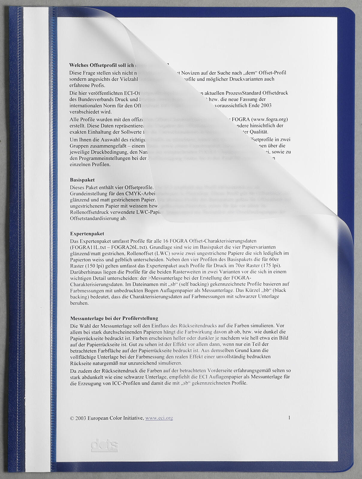dots Schnellhefter DIN A4 Polypropylen (PP) dunkelblau