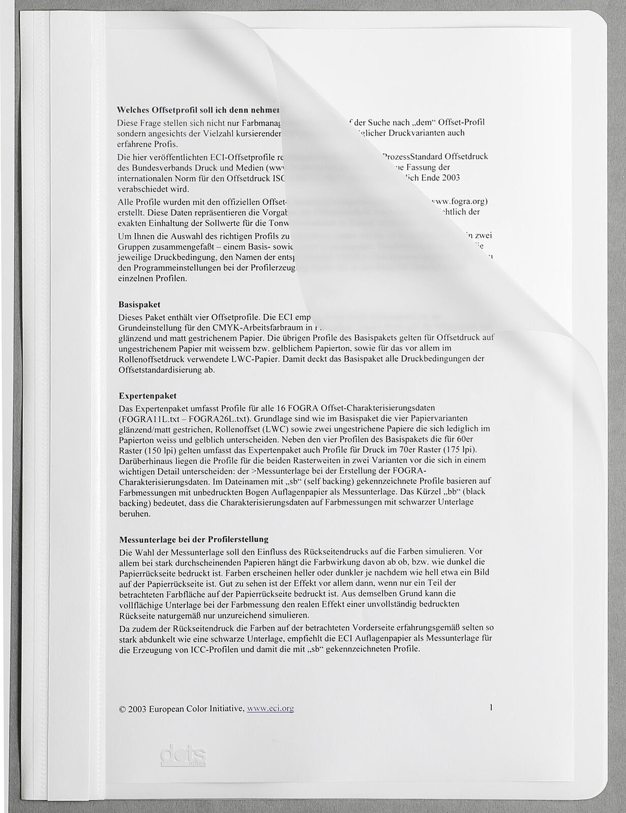 dots Schnellhefter DIN A4 Polypropylen (PP) weiß