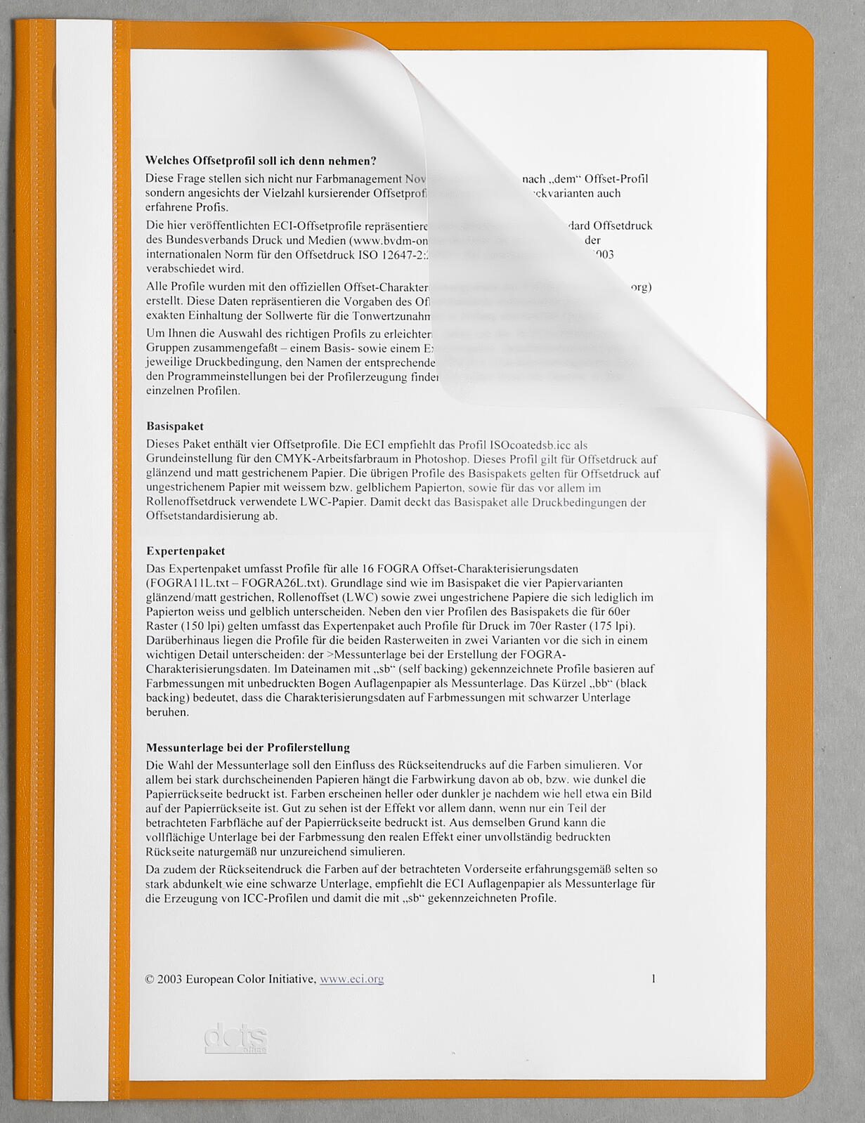 dots Schnellhefter DIN A4 Polypropylen (PP) orange