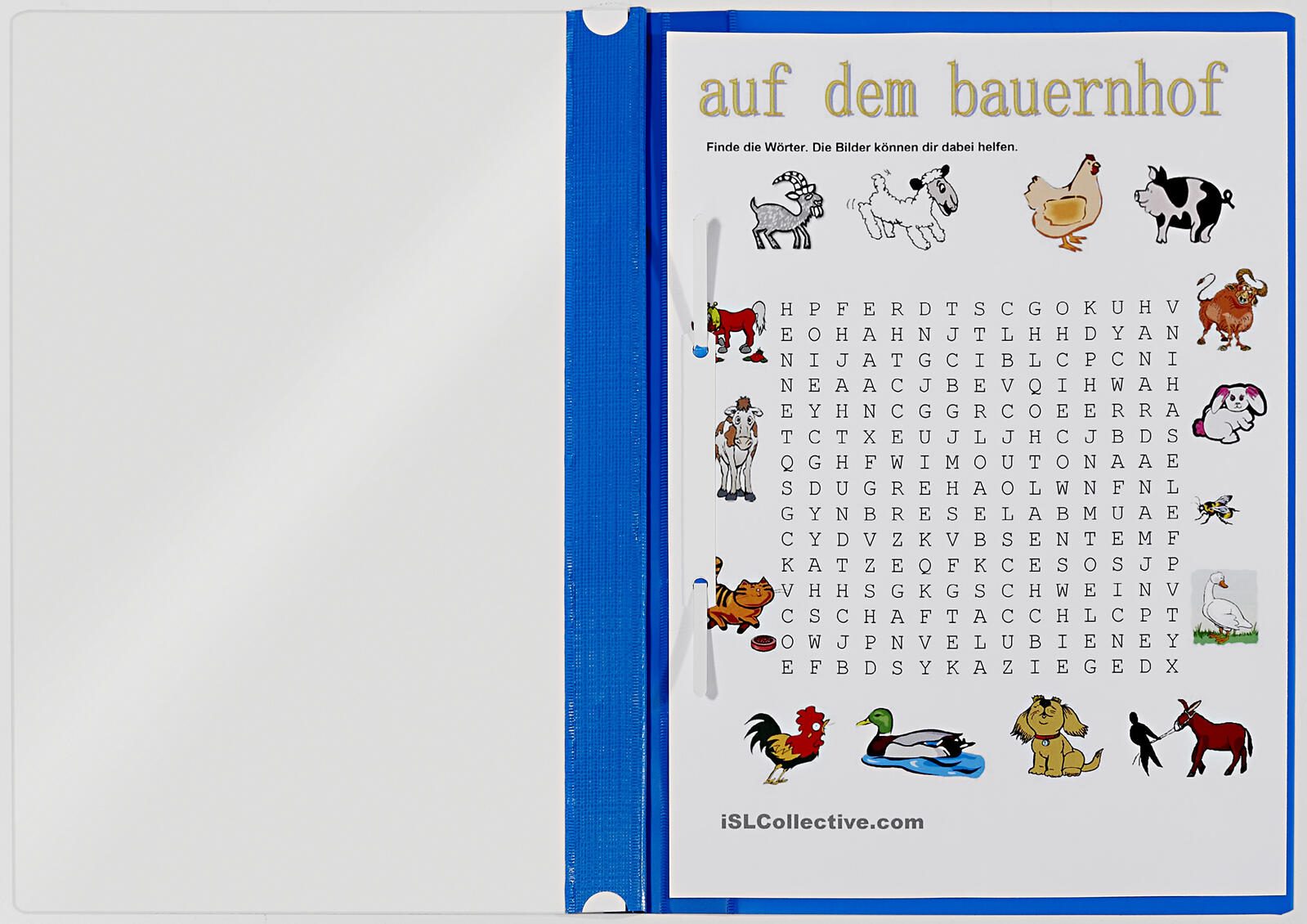 Lands Schnellhefter DIN A4 PVC blau