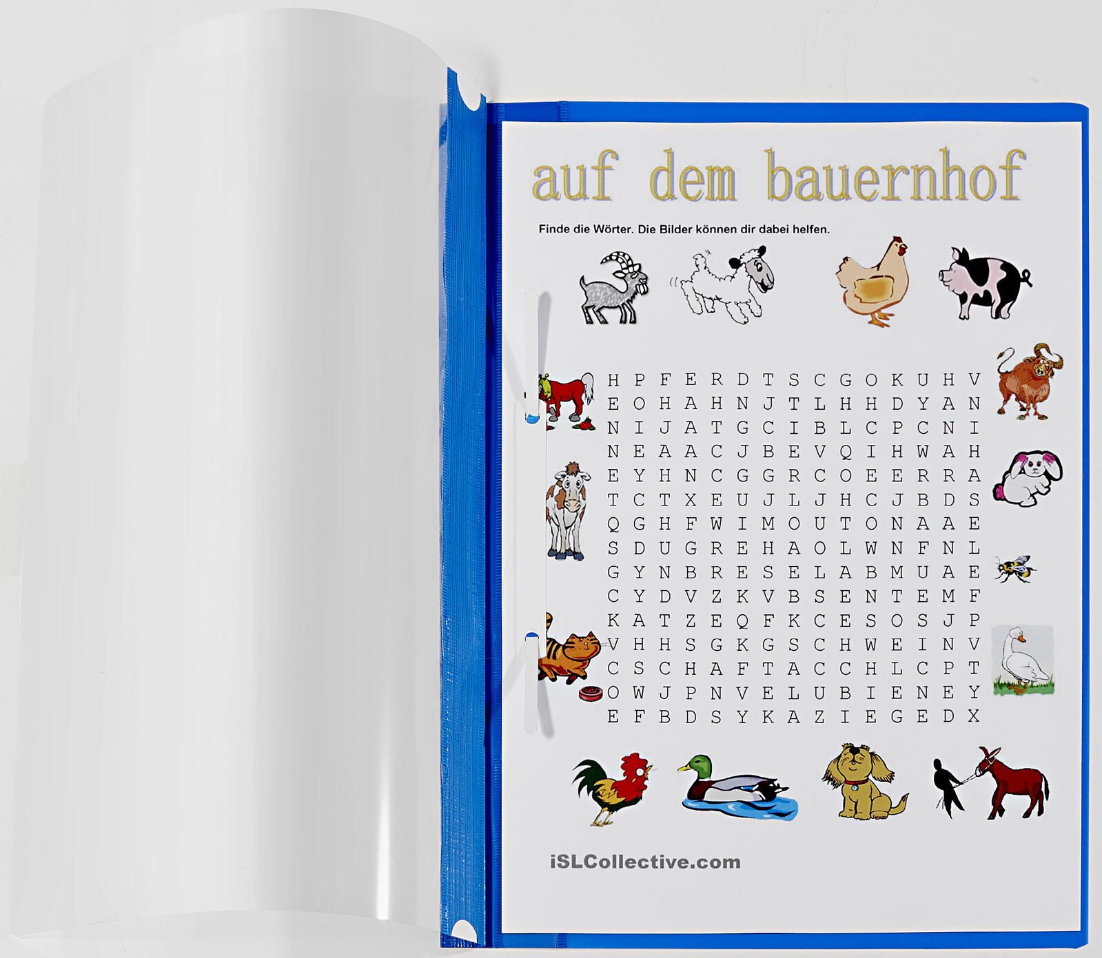 Lands Schnellhefter DIN A4 PVC blau