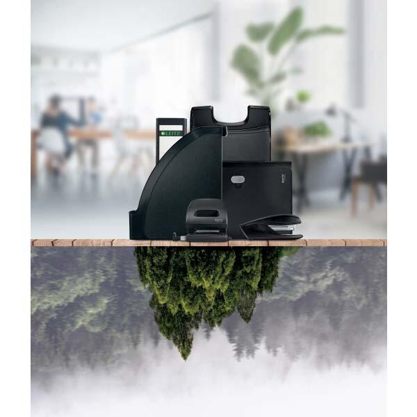 LEITZ Stehsammler recycelter Kunststoff schwarz , DIN A4
