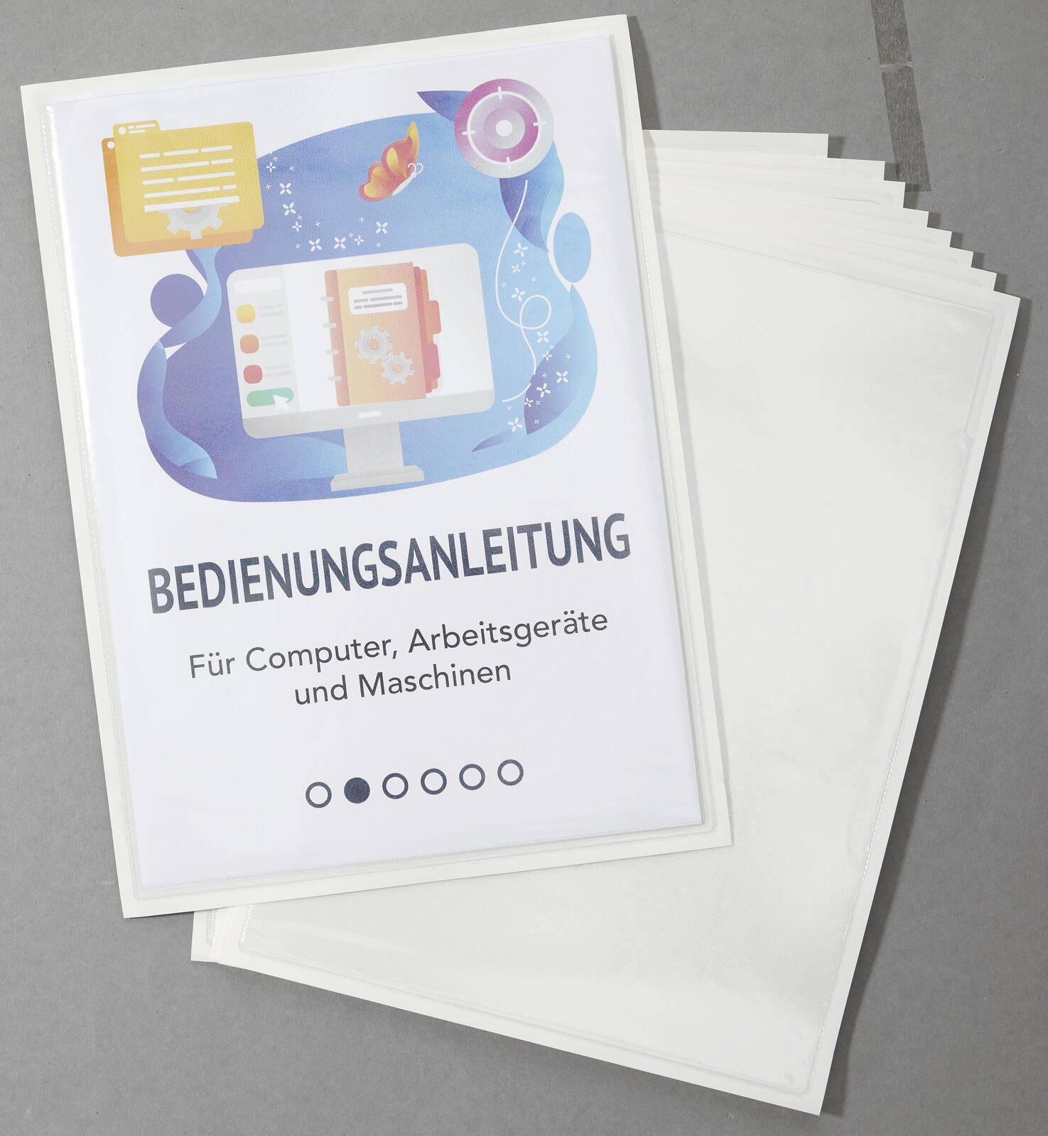EICHNER Dokumentenhüllen selbstklebend A4 transparent