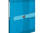 herlitz Heftbox 4 cm DIN A4 transparent blau