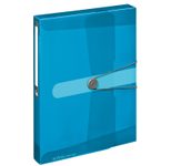 herlitz Heftbox 4 cm DIN A4 transparent blau