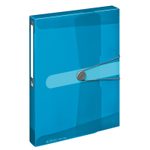 herlitz Heftbox 4 cm DIN A4 transparent blau