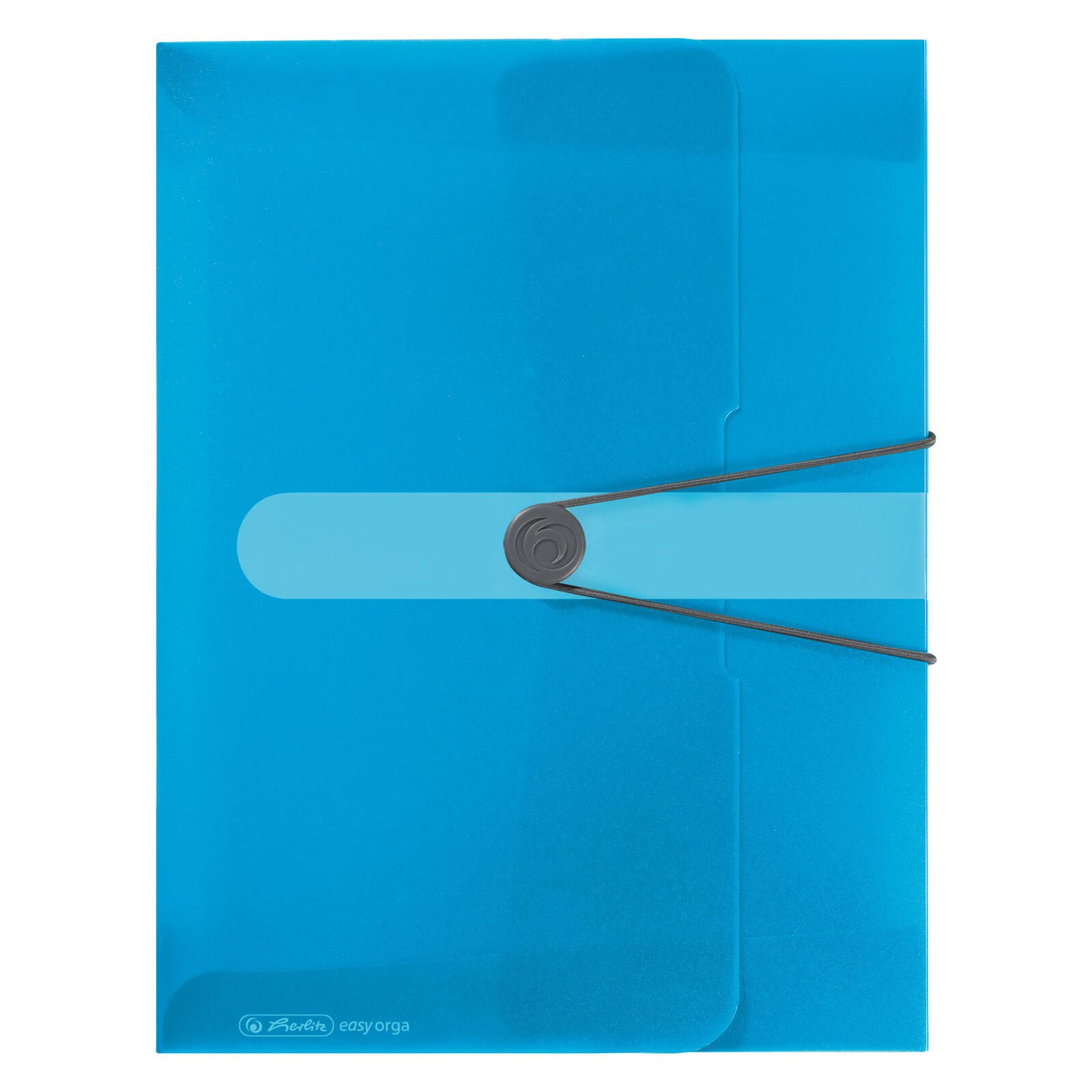 herlitz Heftbox 4 cm DIN A4 transparent blau