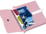 herlitz Heftbox 4 cm DIN A4 transparent rosé