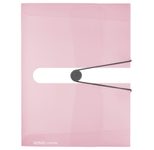 herlitz Heftbox 4 cm DIN A4 transparent rosé