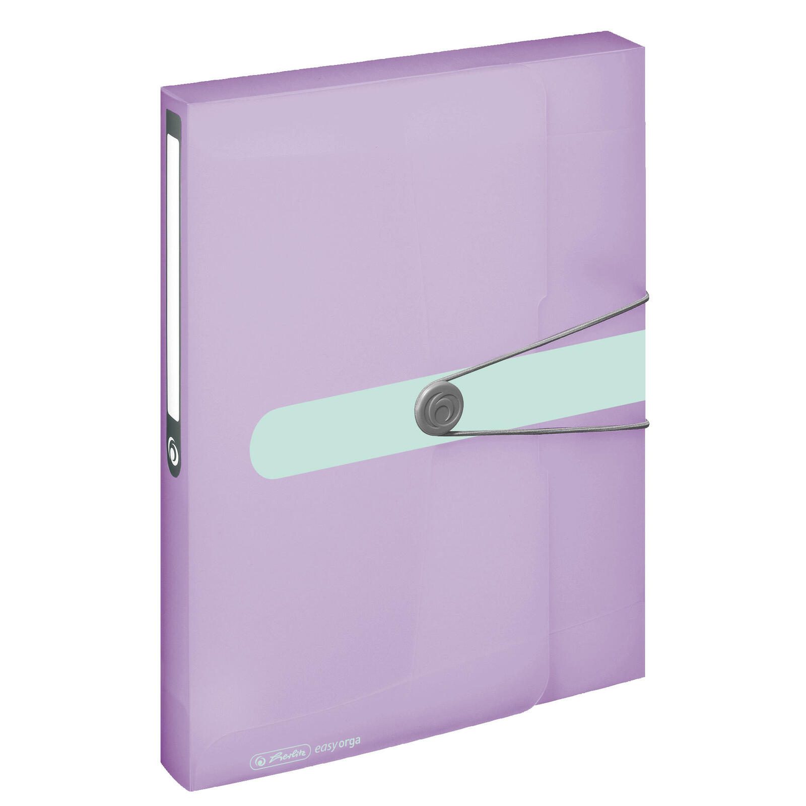 herlitz Heftbox 4 cm DIN A4 transparent flieder