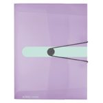 herlitz Heftbox 4 cm DIN A4 transparent flieder