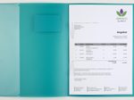 BRUNNEN Schnellhefter DIN A4 Polypropylen (PP) türkis transluzent