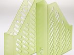 Stehsammler Polystyrol grün-transparent , DIN C4