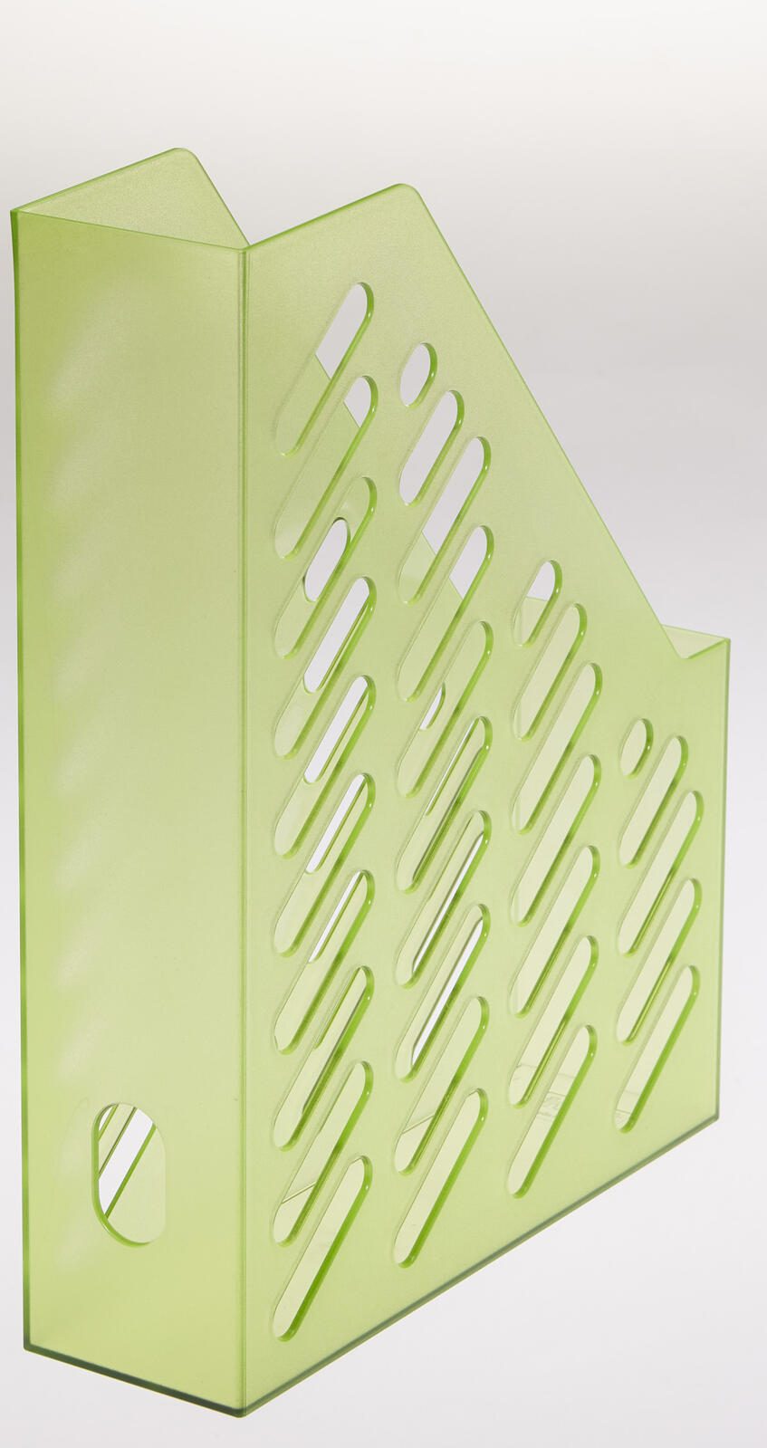 Stehsammler Polystyrol grün-transparent , DIN C4