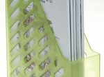Stehsammler Polystyrol grün-transparent , DIN C4