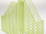Stehsammler Polystyrol grün-transparent , DIN C4