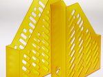 Stehsammler Polystyrol orange-transparent , DIN C4