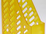 Stehsammler Polystyrol orange-transparent , DIN C4