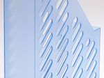 Stehsammler Polystyrol blau-transparent , DIN C4