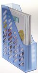 Stehsammler Polystyrol blau-transparent , DIN C4