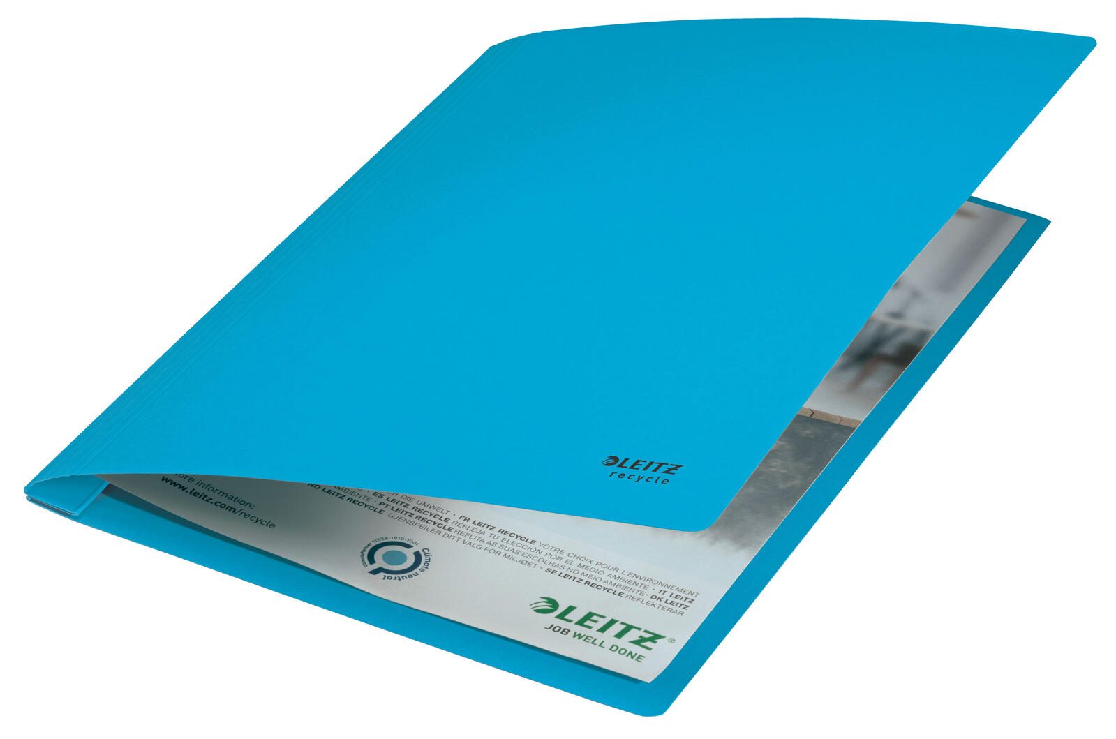 LEITZ Schnellhefter DIN A4 Recycling-Karton blau