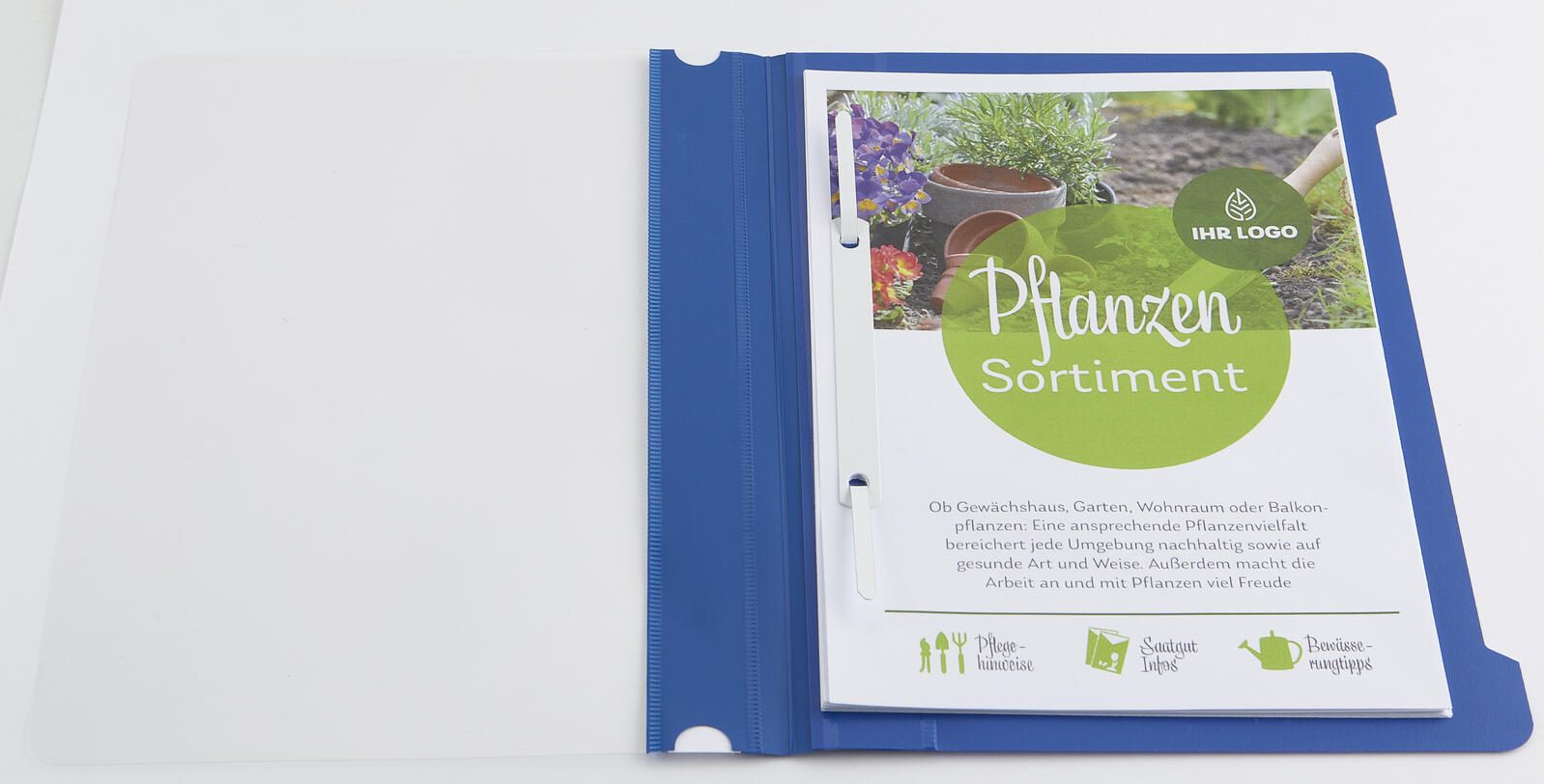 LEITZ Schnellhefter A5 Polypropylen (PP) blau