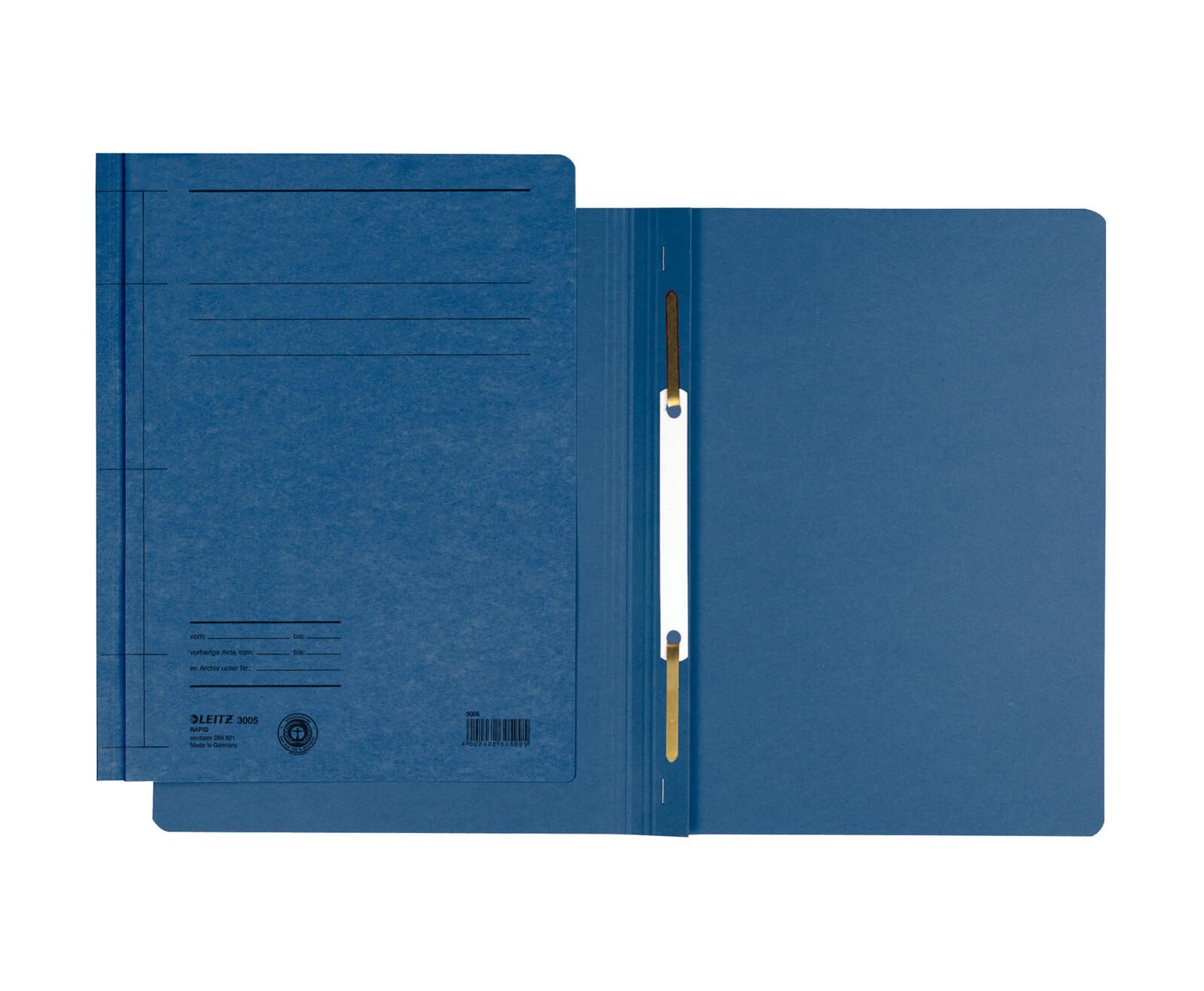 LEITZ Schnellhefter A5 Recycling-Karton blau