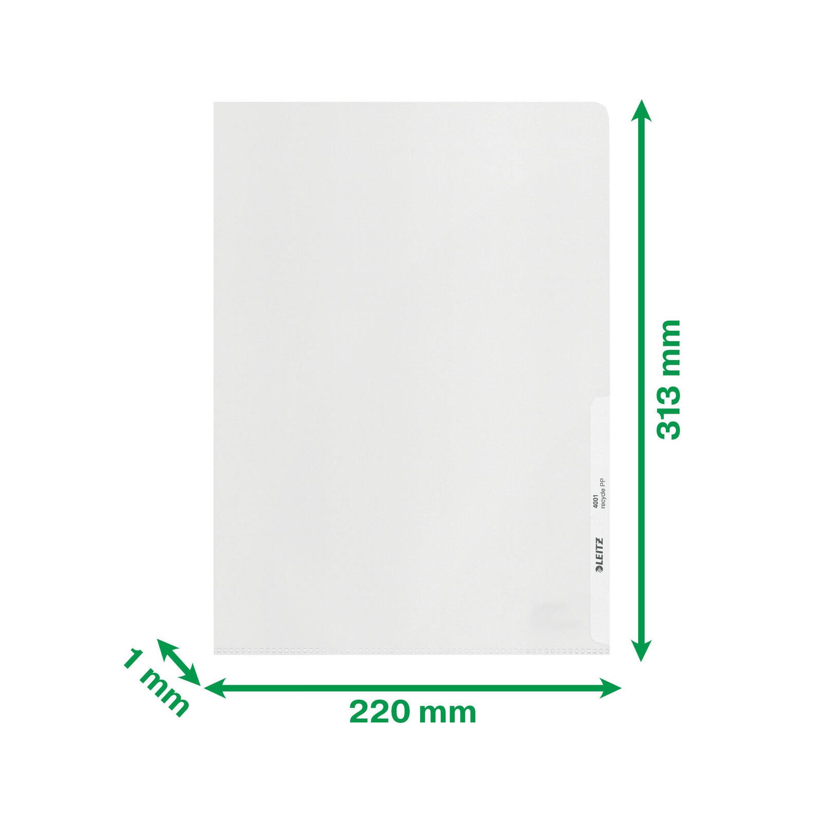 LEITZ Sichthüllen DIN A4 genarbt 0.14 mm