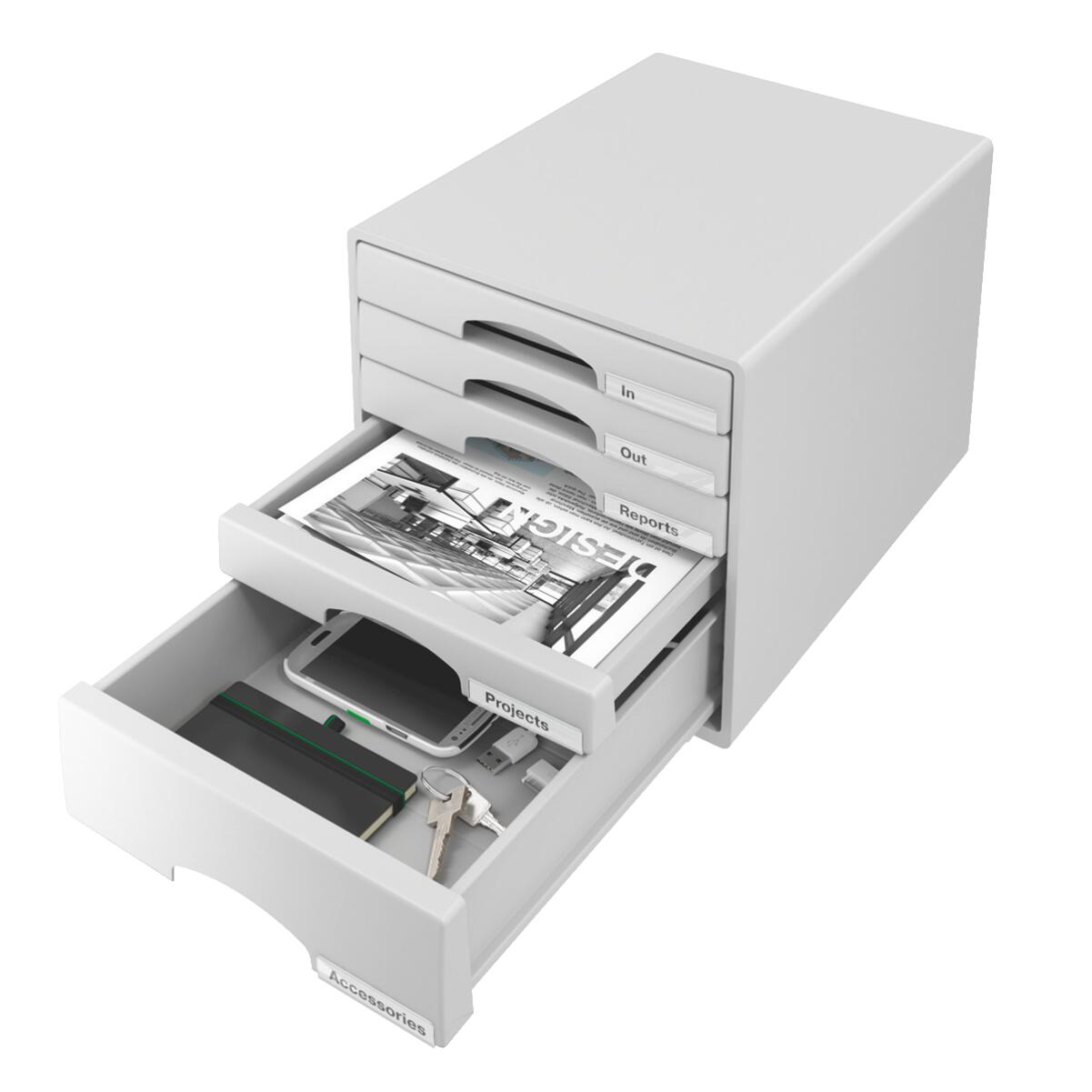 LEITZ Schubladenbox 52110085  DIN A4 28,7 x 36,3 x 27,0 cm