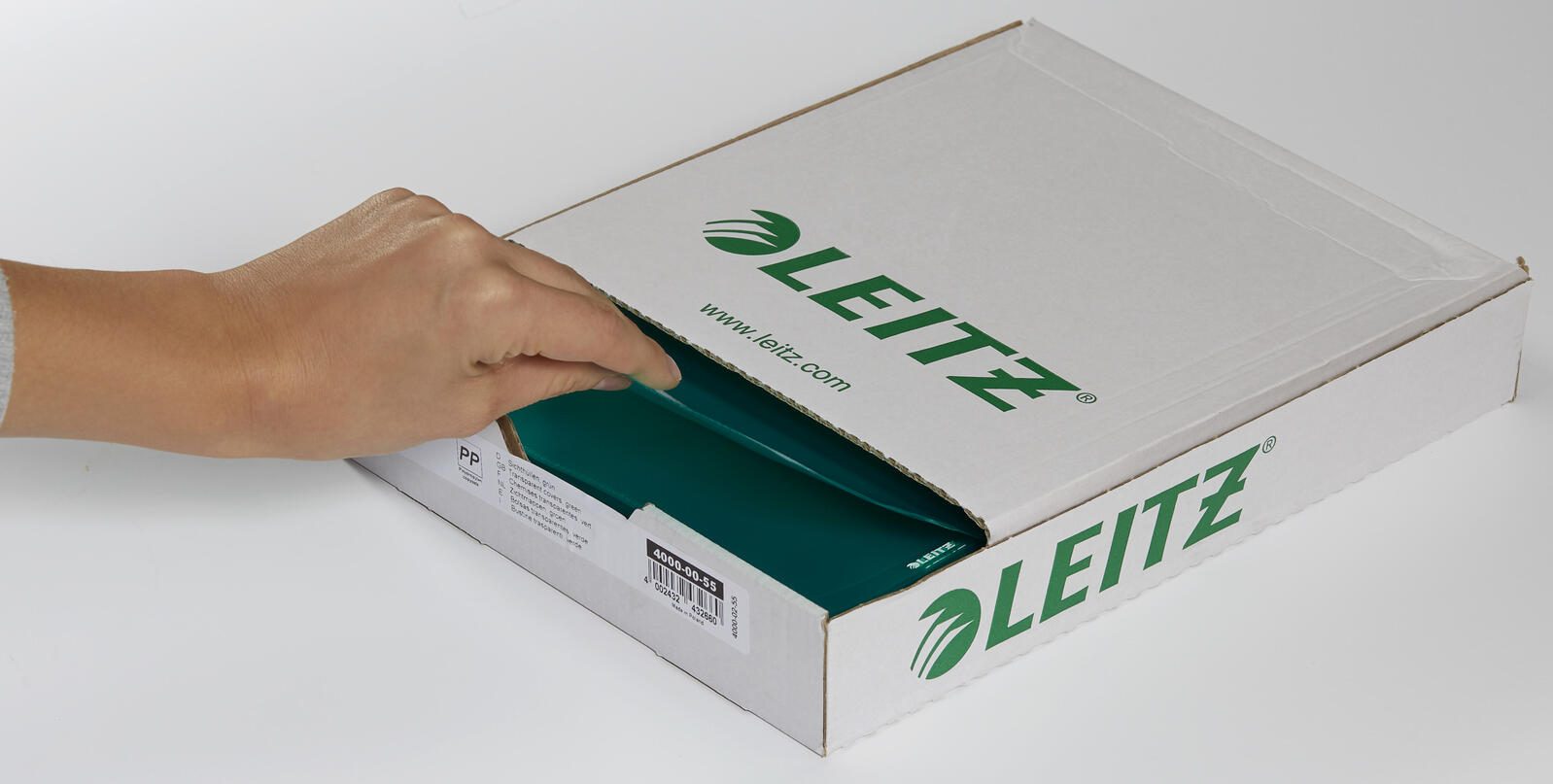 LEITZ Sichthüllen DIN A4 grün