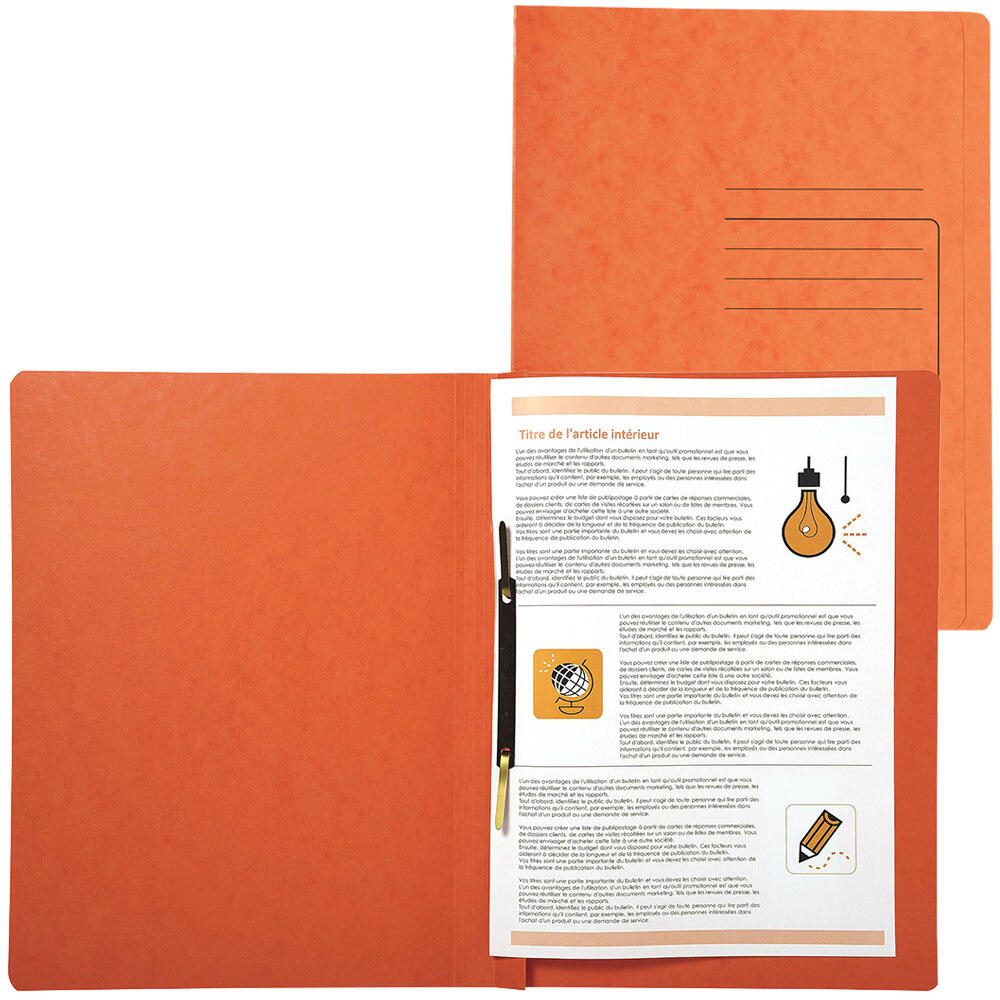 Exacompta Schnellhefter DIN A4 Colorspankarton orange