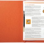 Exacompta Schnellhefter DIN A4 Colorspankarton orange