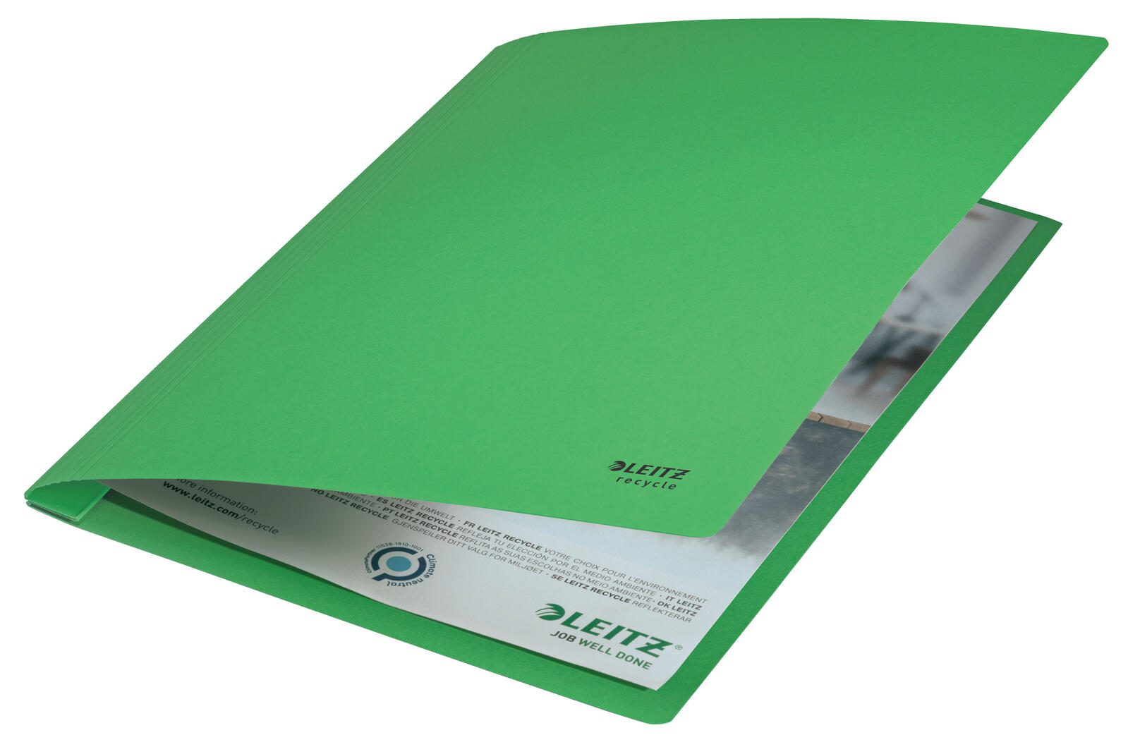 LEITZ Schnellhefter DIN A4 Recycling-Karton grün