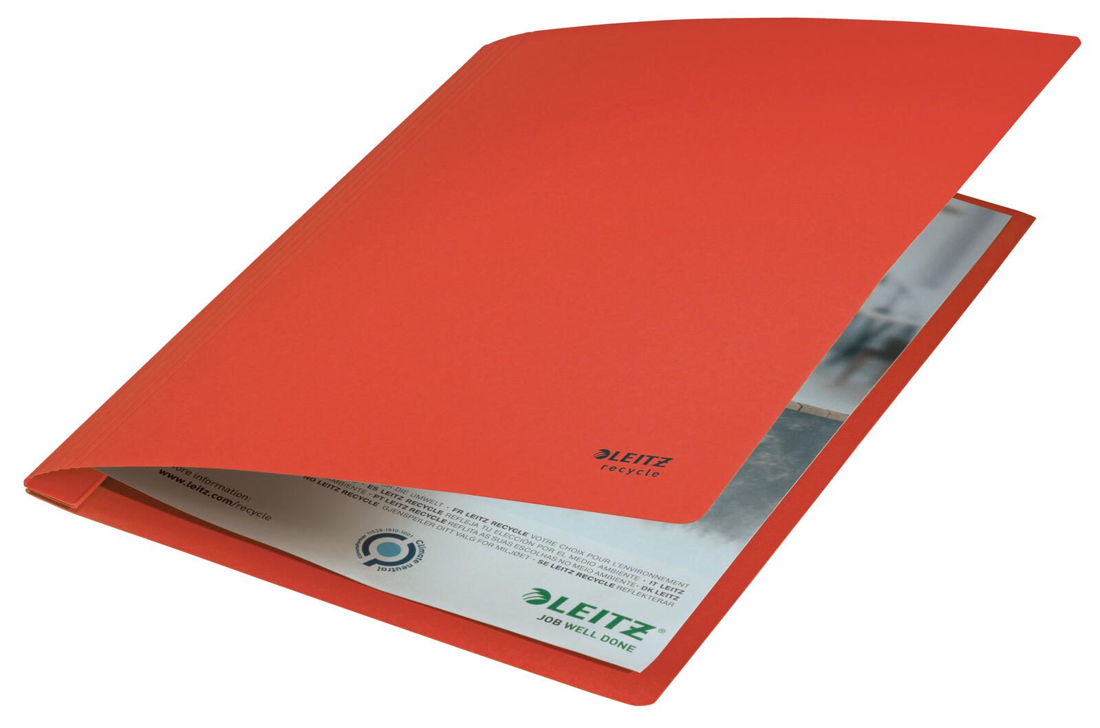 LEITZ Schnellhefter DIN A4 Recycling-Karton rot