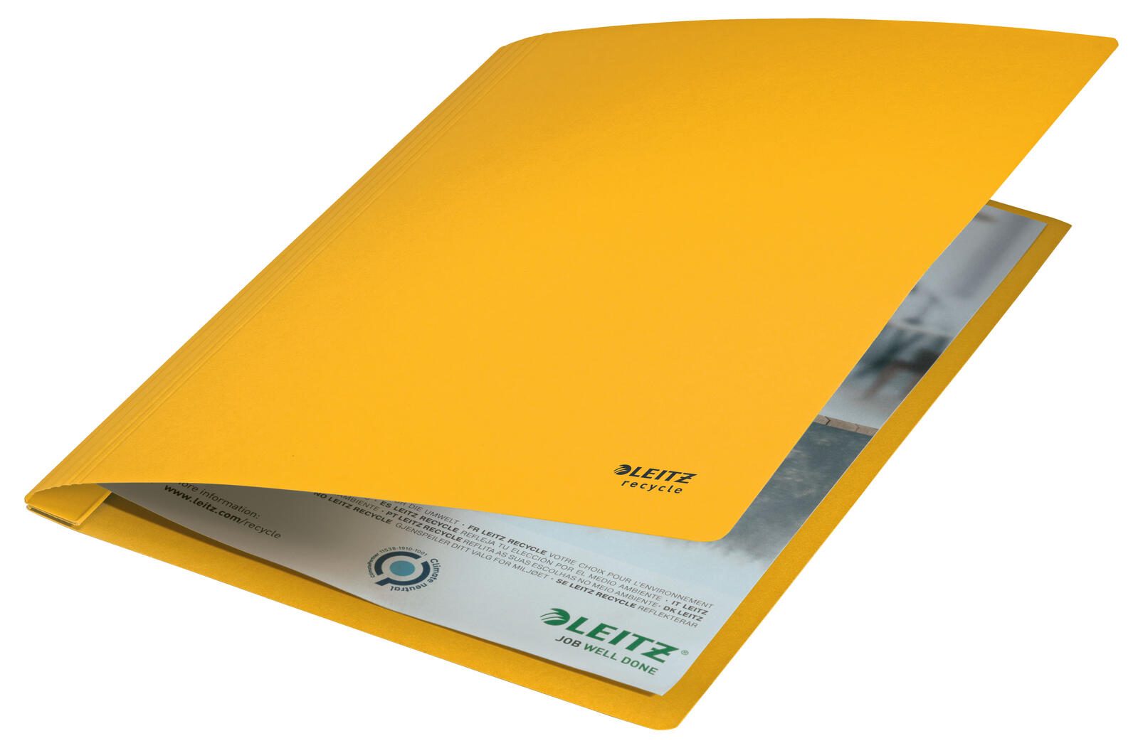 LEITZ Schnellhefter DIN A4 Recycling-Karton gelb