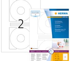 HERMA CD-Etiketten CD-Etik. Ø 116 mm 4471 weiß