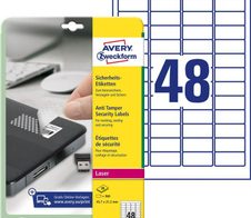 AVERY Zweckform Sicherheitsetiketten 45,7 x 21,2 mm