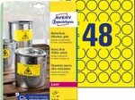 AVERY Zweckform wetterfeste Folienetiketten 30,0 x 30,0 mm
