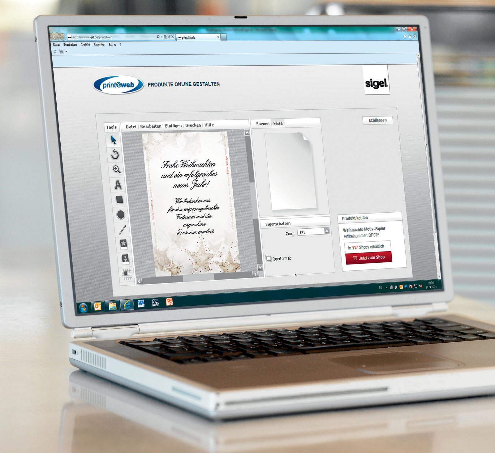 SIGEL Weihnachtsbriefpapier DIN A4 90 g/m²