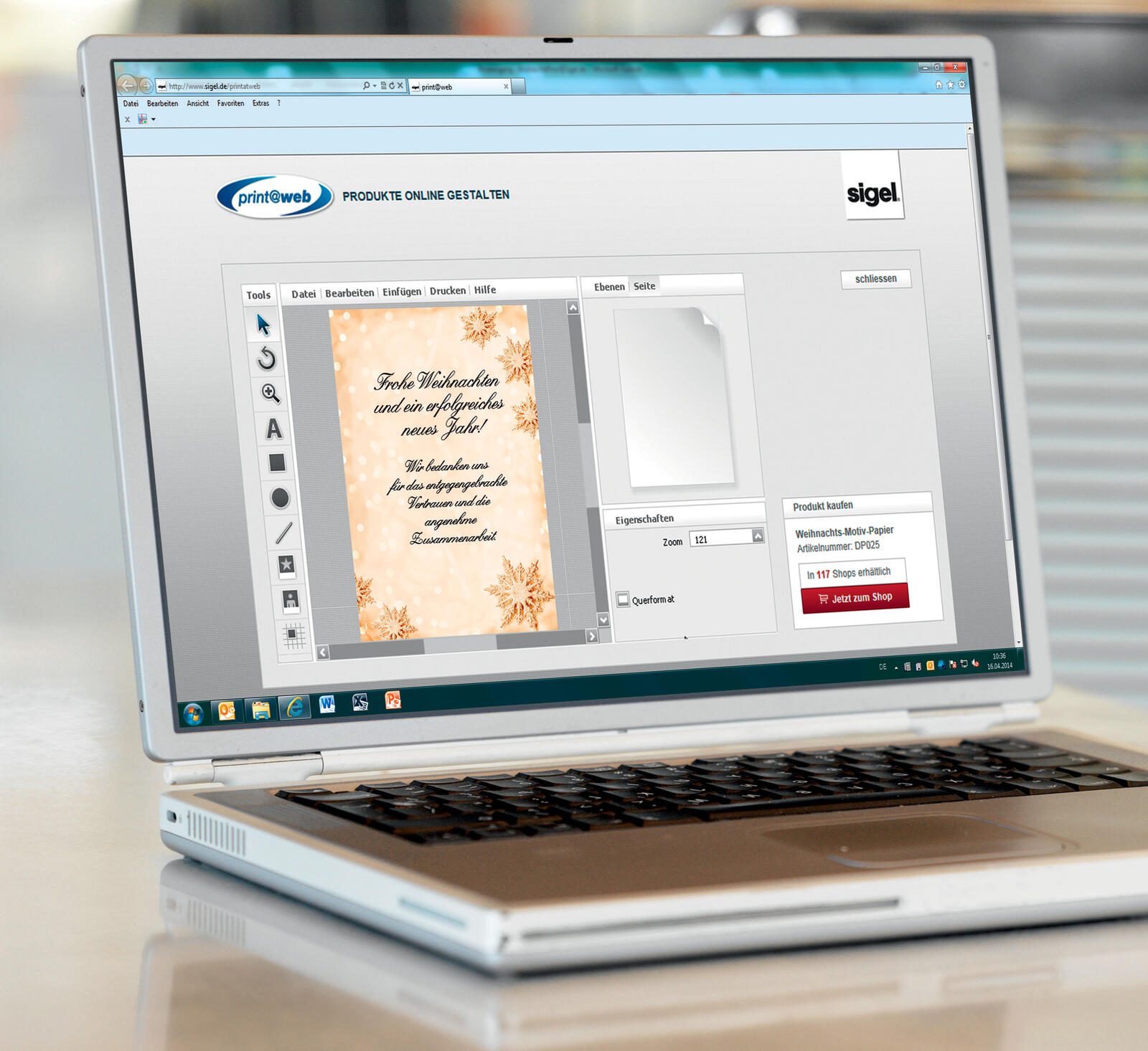 SIGEL Weihnachtsbriefpapier DIN A4 90 g/m²