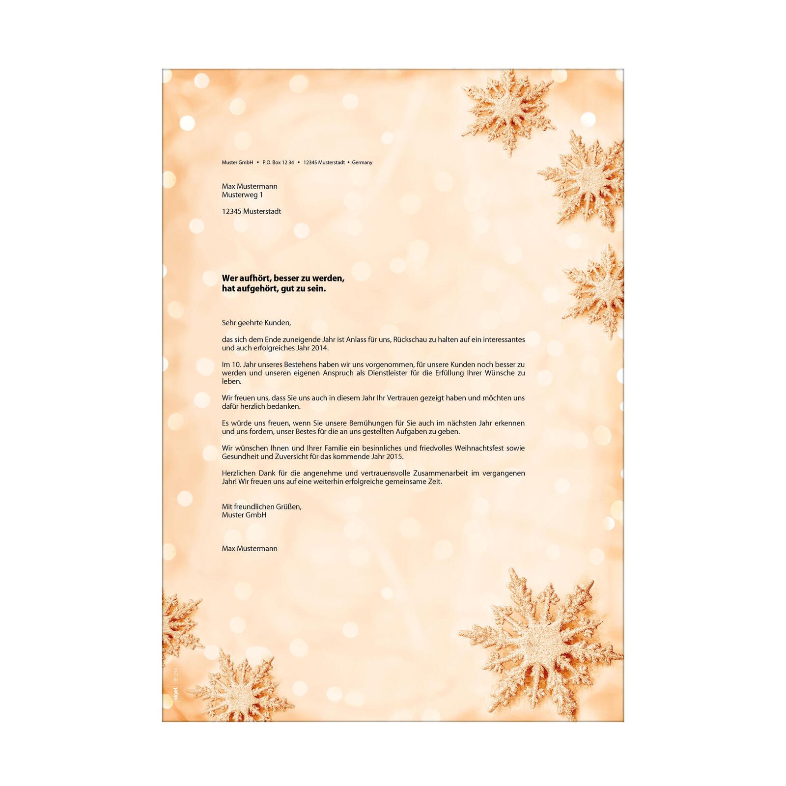 SIGEL Weihnachtsbriefpapier DIN A4 90 g/m²