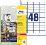 AVERY Zweckform wetterfeste Folienetiketten 45,7 x 21,2 mm