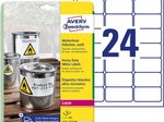 AVERY Zweckform wetterfeste Folienetiketten 63,5 x 33,9 mm
