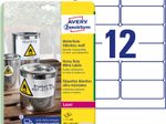 AVERY Zweckform wetterfeste Folienetiketten 63,5 x 33,9 mm