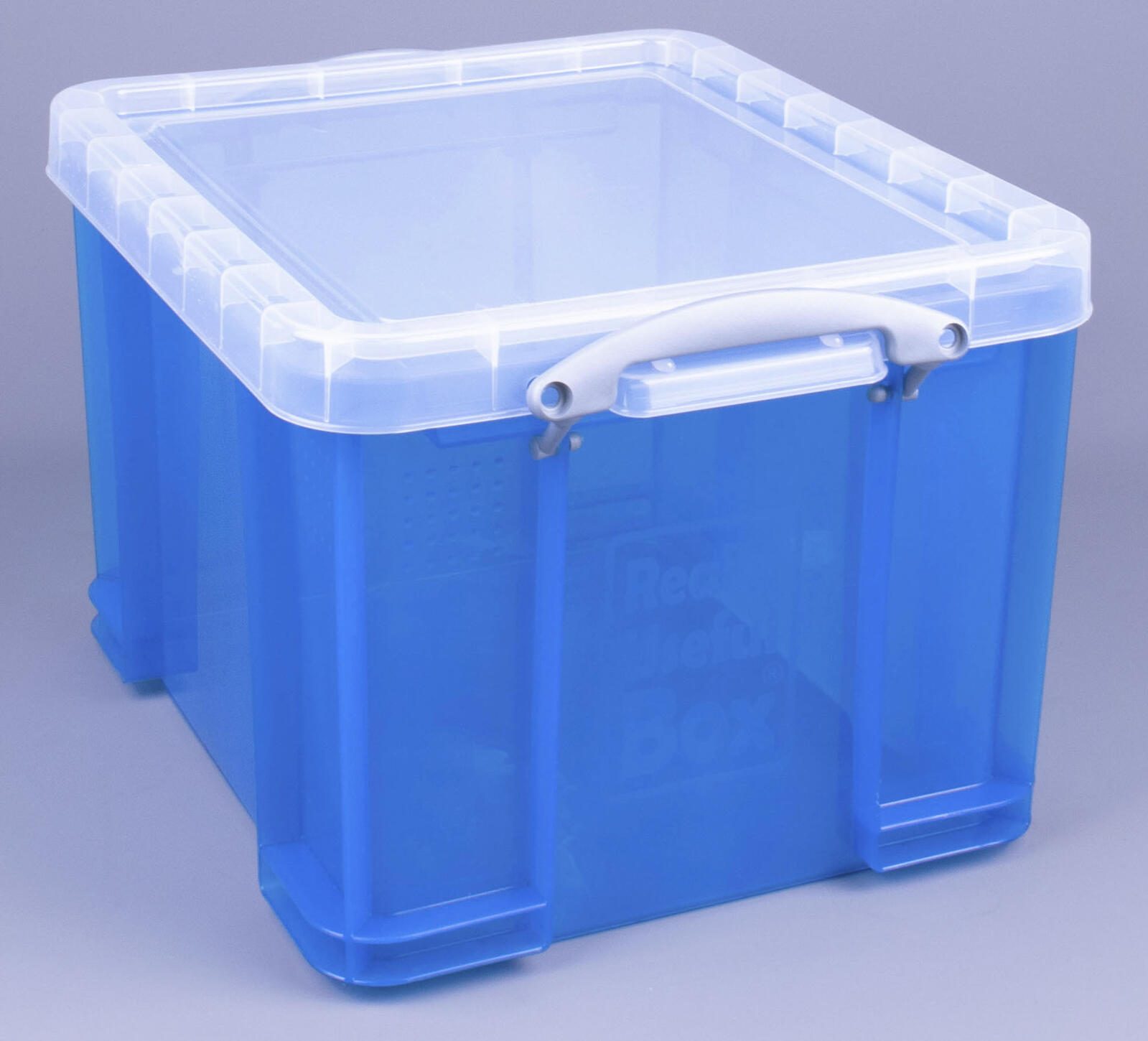 Really Useful Box Aufbewahrungsbox 35,0 l - 48,0 x 39,0 x 31,0 cm transparent, blau