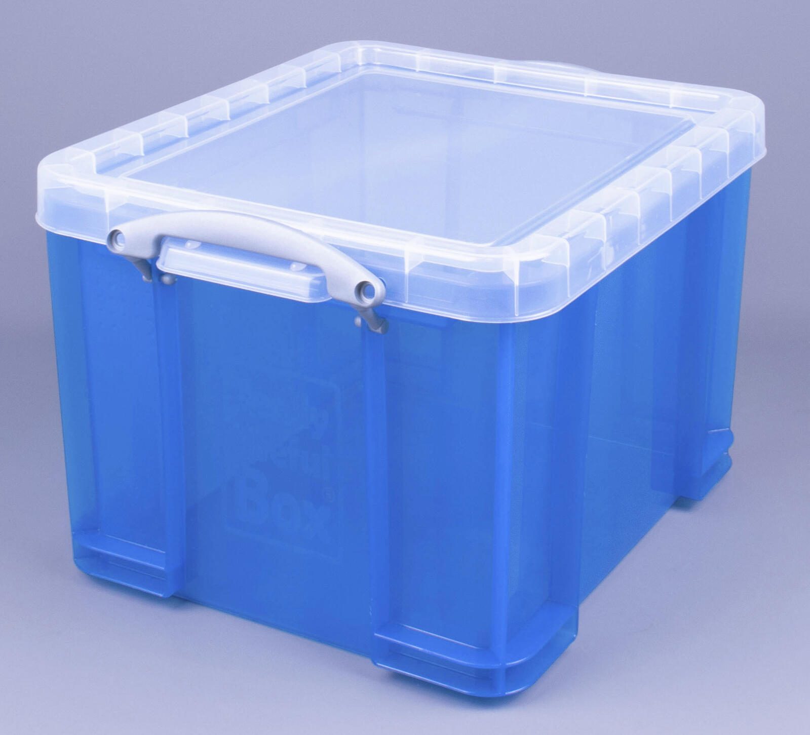 Really Useful Box Aufbewahrungsbox 35,0 l - 48,0 x 39,0 x 31,0 cm transparent, blau