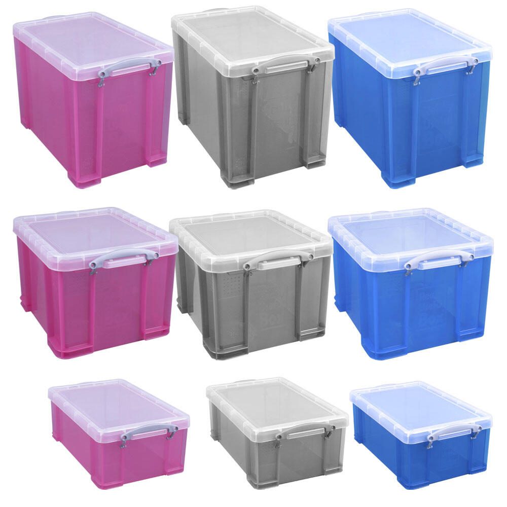 Really Useful Box Aufbewahrungsbox 9,0 l - 39,5 x 25,5 x 15,5 cm transparent, pink