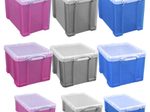 Really Useful Box Aufbewahrungsbox 9,0 l - 39,5 x 25,5 x 15,5 cm transparent, pink