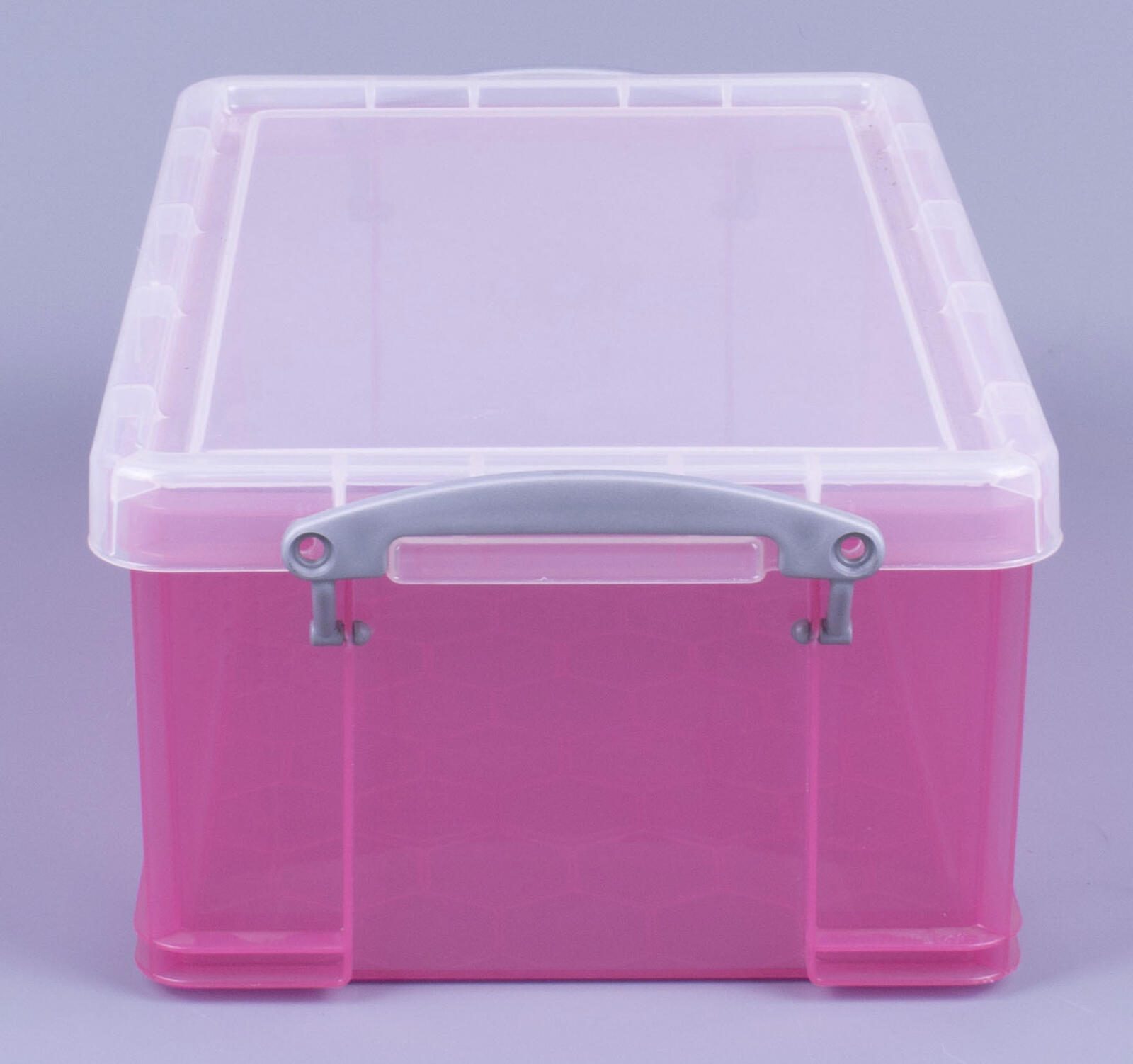 Really Useful Box Aufbewahrungsbox 9,0 l - 39,5 x 25,5 x 15,5 cm transparent, pink